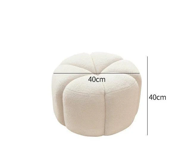 Grace Pumpkin Armchair, White Boucle - Image 10