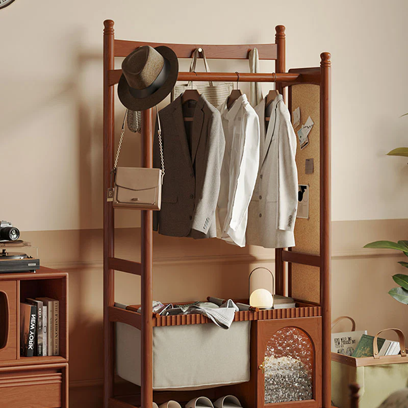 Grace Wardrobe, Cloth Rack, With Mirror - Image 4