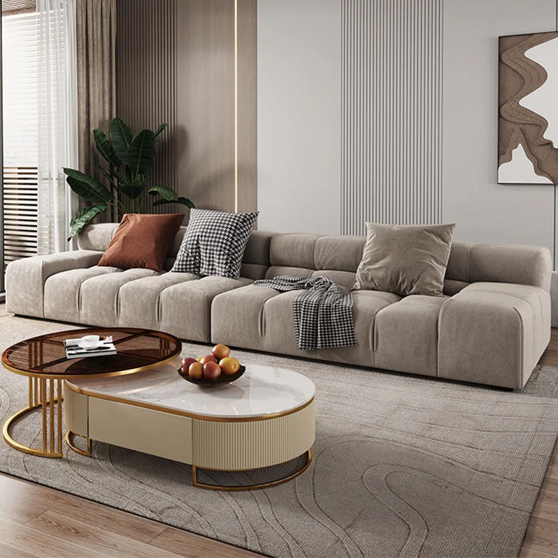 Grant Four Seater Sofa, Grey Velvet - Image 3
