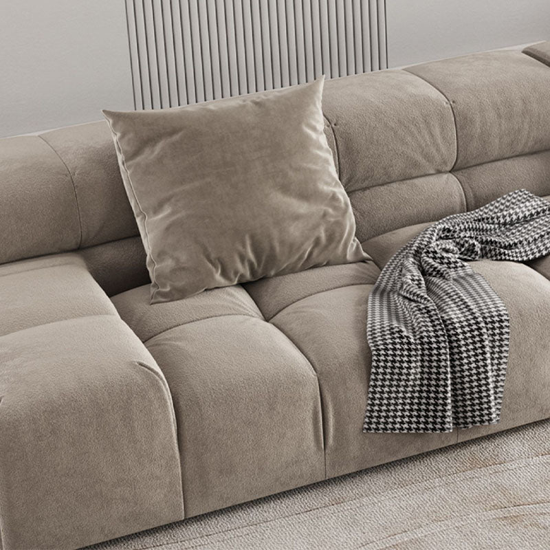 Grant Four Seater Sofa, Grey Velvet - Image 5
