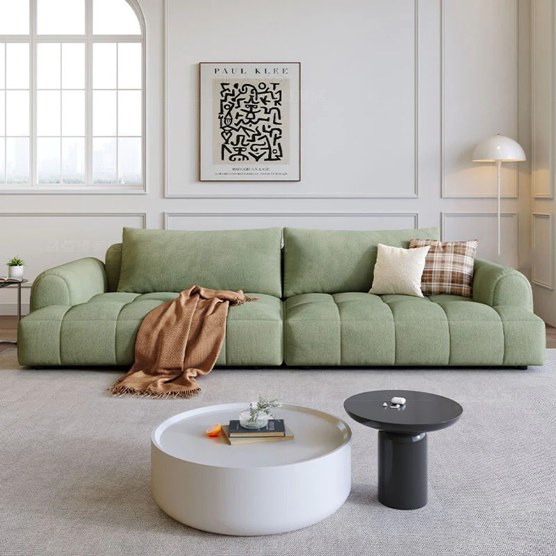 Grayson Puff Two Seater, Three Seater, Four Seater Sofa, Suede - Image 3