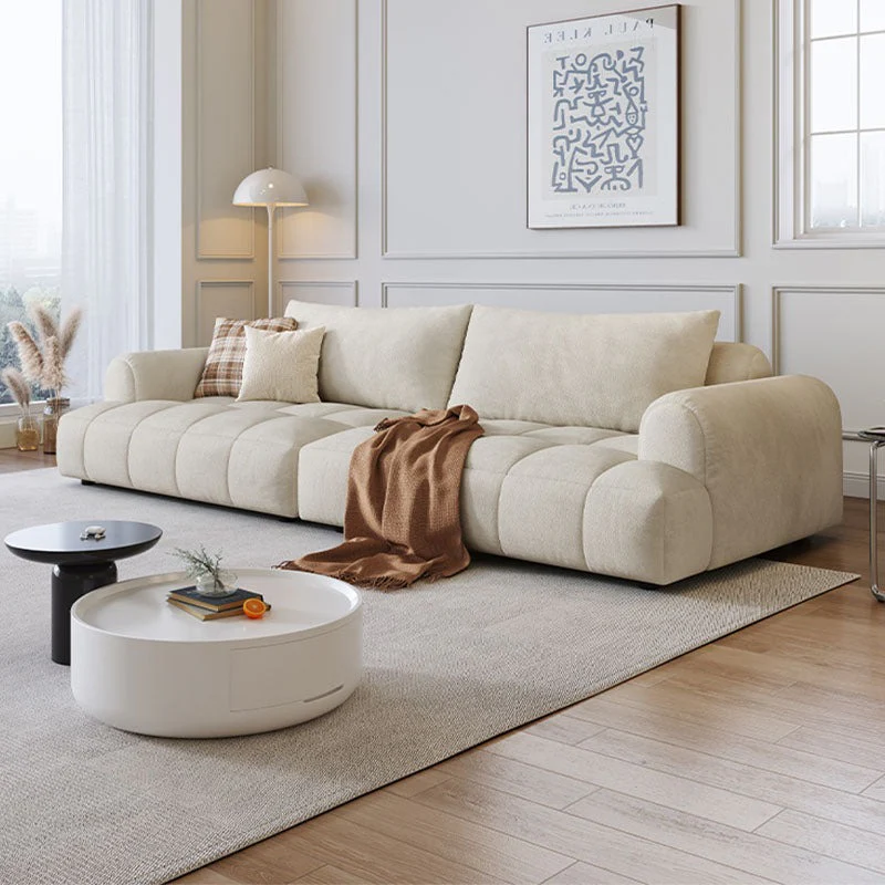 Grayson Puff Two Seater, Three Seater, Four Seater Sofa, Suede - Image 4