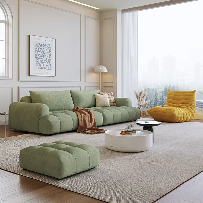 Grayson Puff Two Seater, Three Seater, Four Seater Sofa, Suede - Image 5