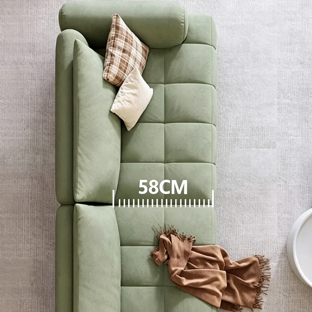 Grayson Puff Two Seater, Three Seater, Four Seater Sofa, Suede - Image 9