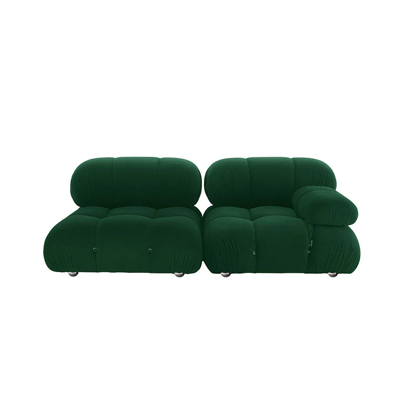 Green B&B Camaleonda Style Sofa, Two Seater, Three Seater, Two Seater Corner Sofa, Velvet - Image 5