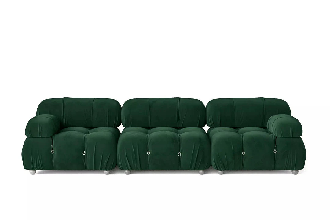 Green B&B Camaleonda Style Sofa, Two Seater, Three Seater, Two Seater Corner Sofa, Velvet - Image 8