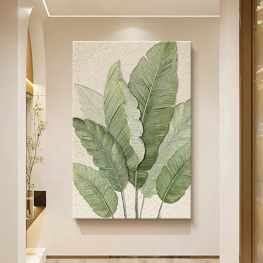 Green Leaves Framed Wall Art Print Multiple Size - Image 4