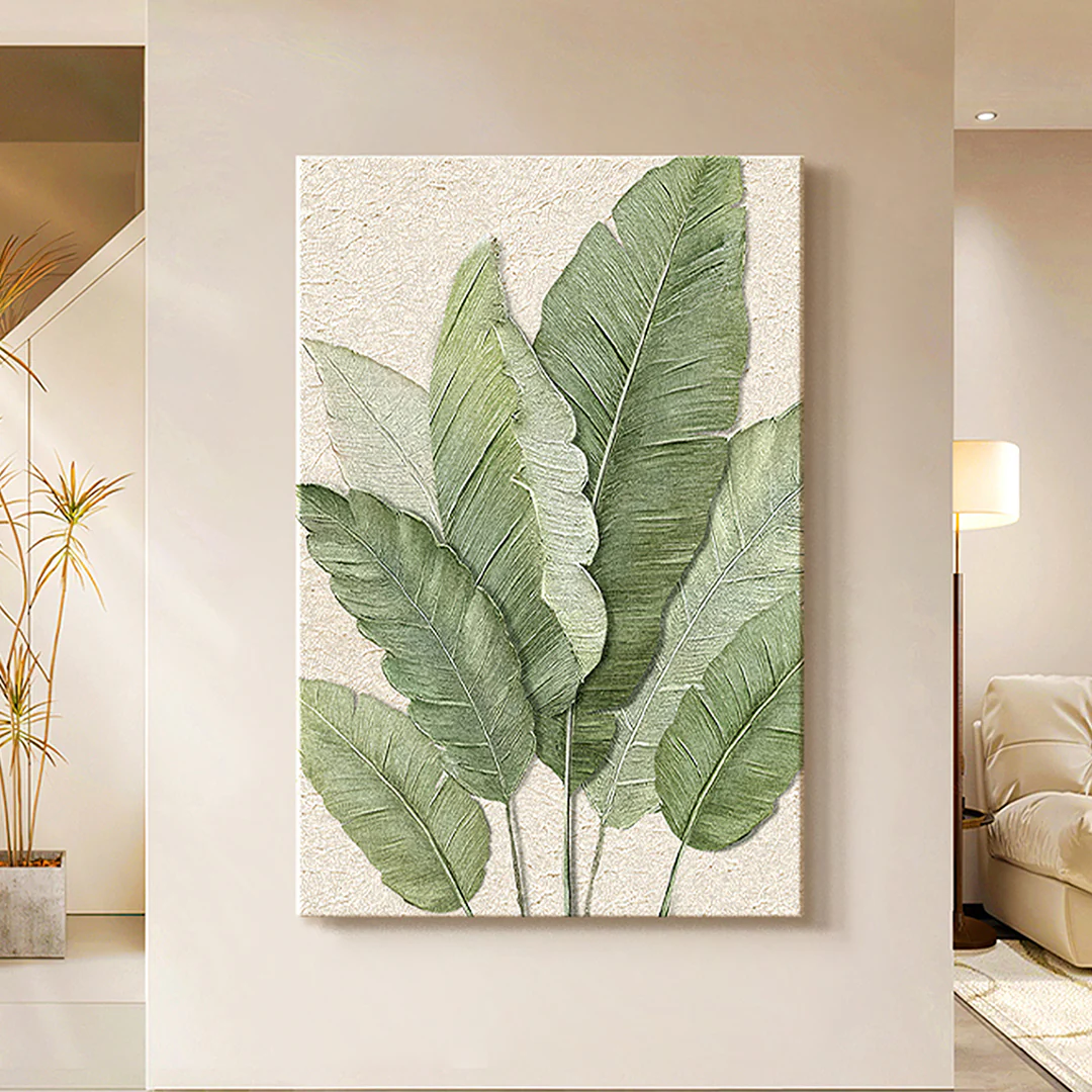 Green Leaves Framed Wall Art Print Multiple Size - Image 6