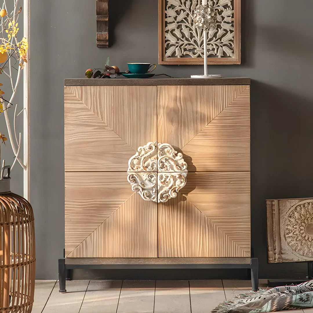 Hades Mid Century Style Sideboard, Wood - Image 2
