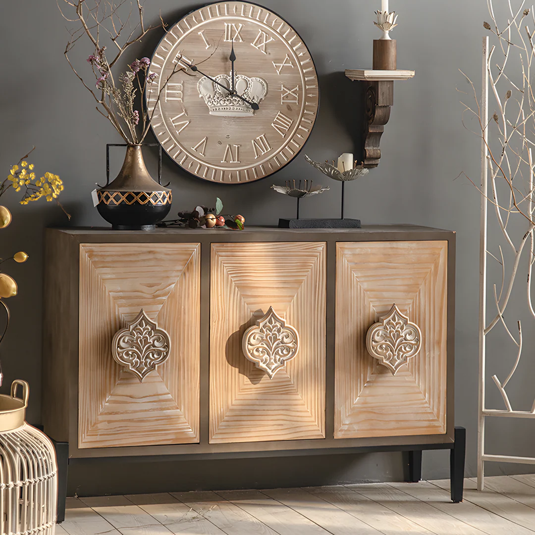 Hades Mid Century Style Sideboard, Wood - Image 3