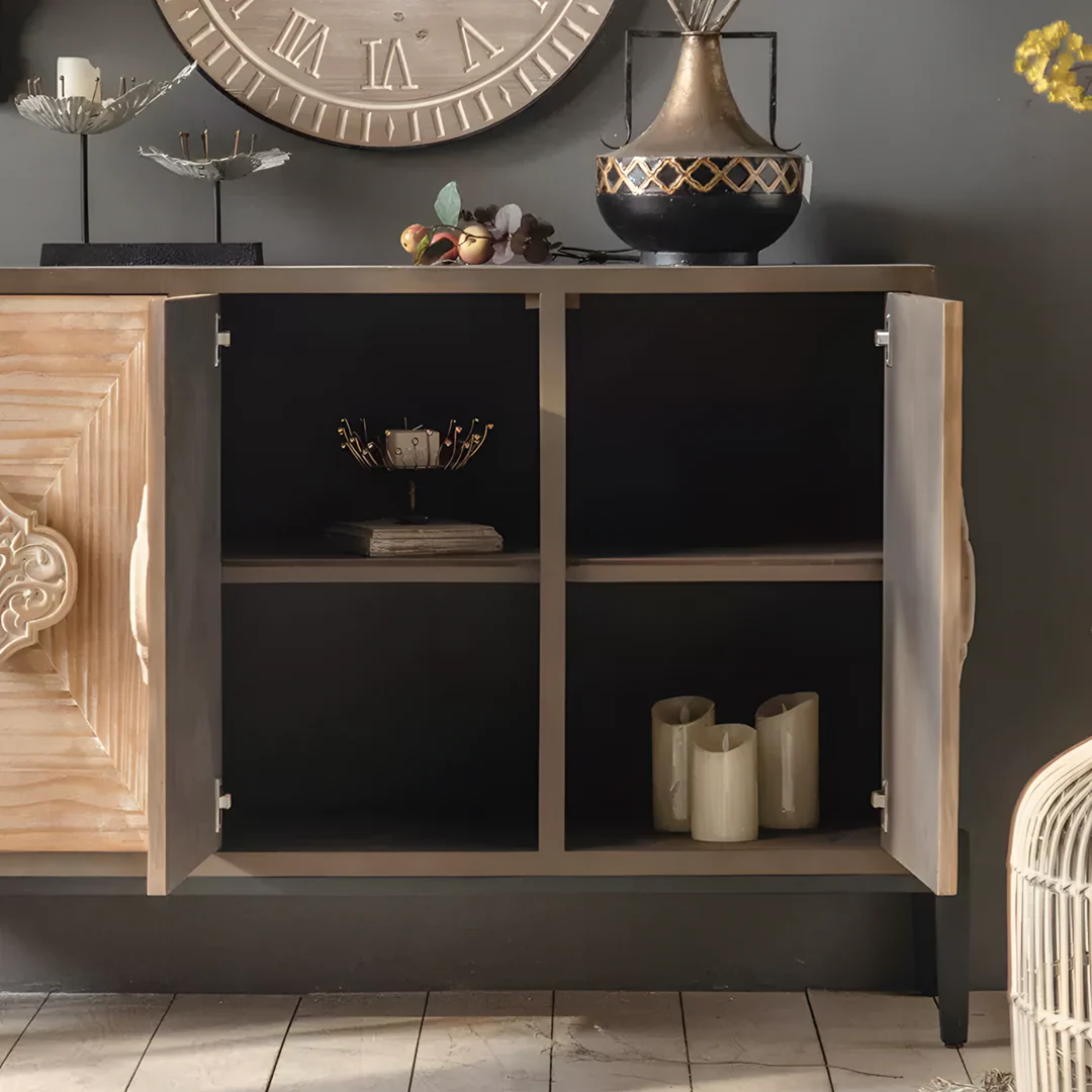 Hades Mid Century Style Sideboard, Wood - Image 4
