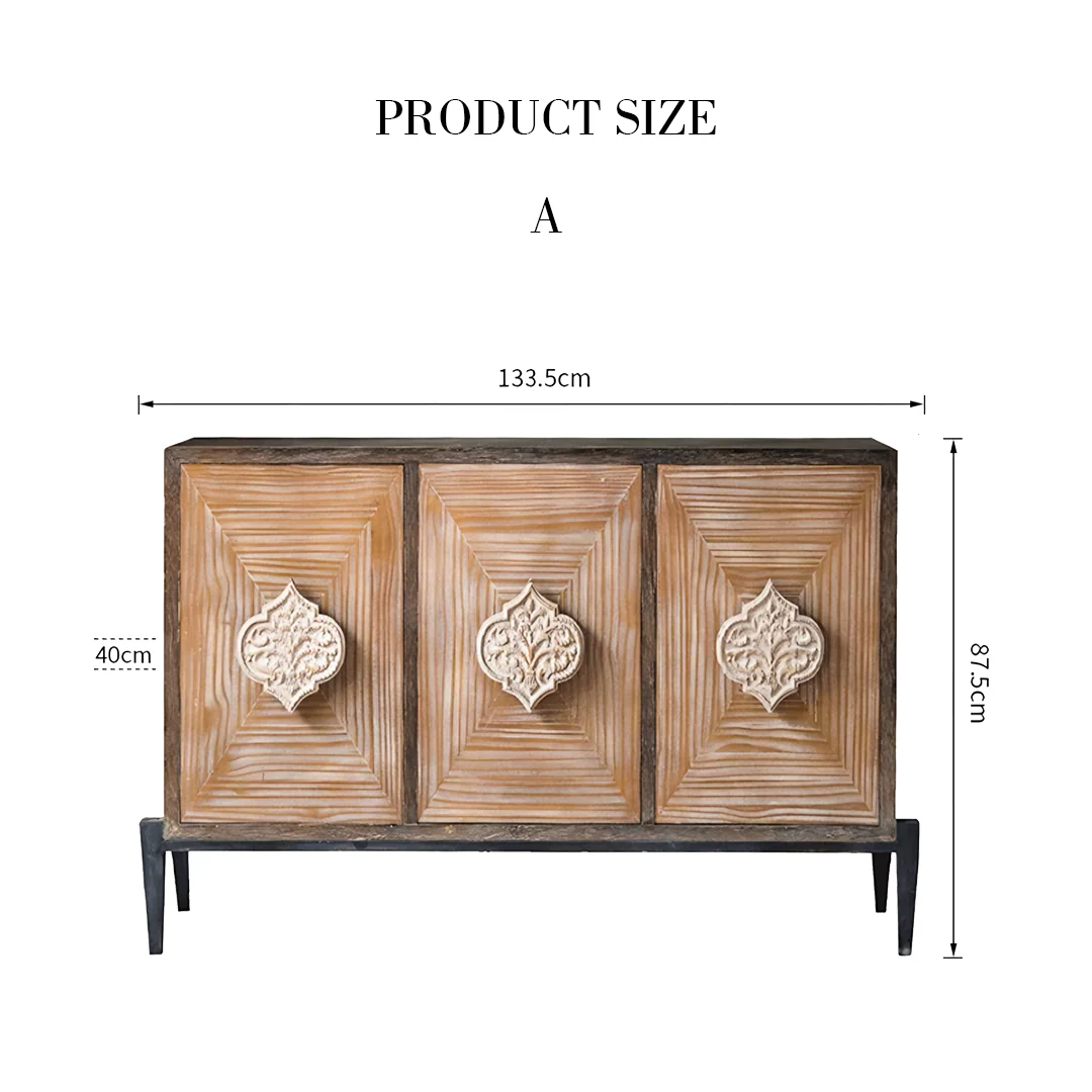 Hades Mid Century Style Sideboard, Wood - Image 7