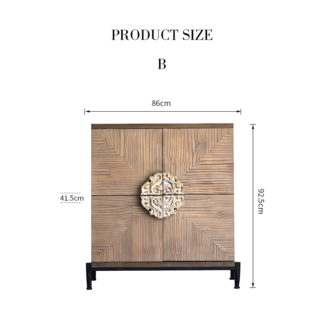 Hades Mid Century Style Sideboard, Wood - Image 8