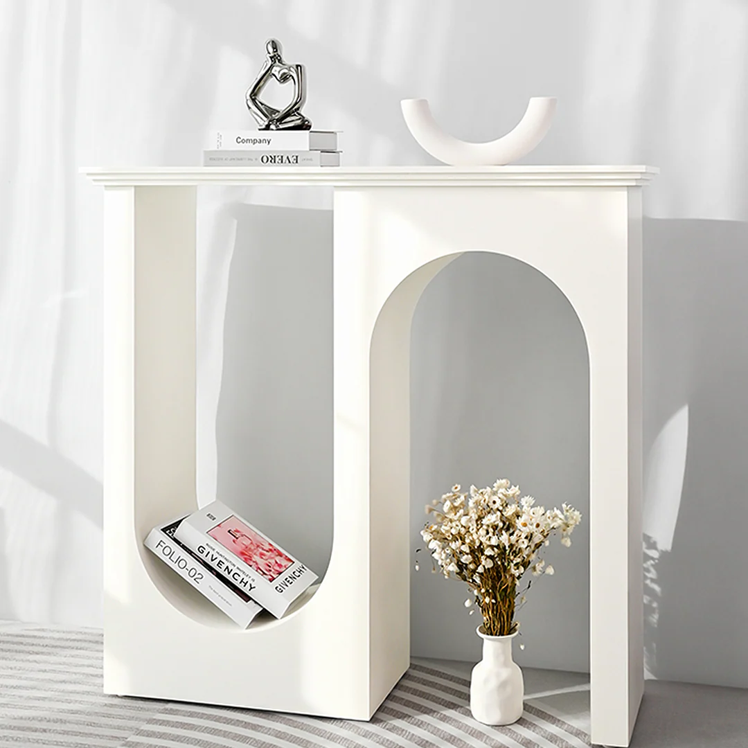 Hadza U Shape Console Table, Black - Image 6