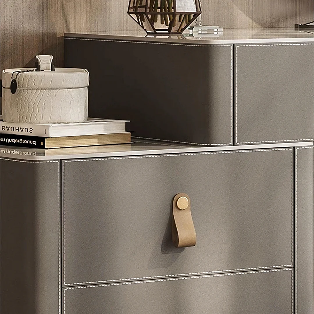 Hall Dressing Table  With LED Mirror, Grey - Image 7