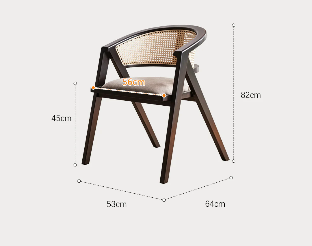Hannah Round Dining Table, Black, Rattan - Image 10