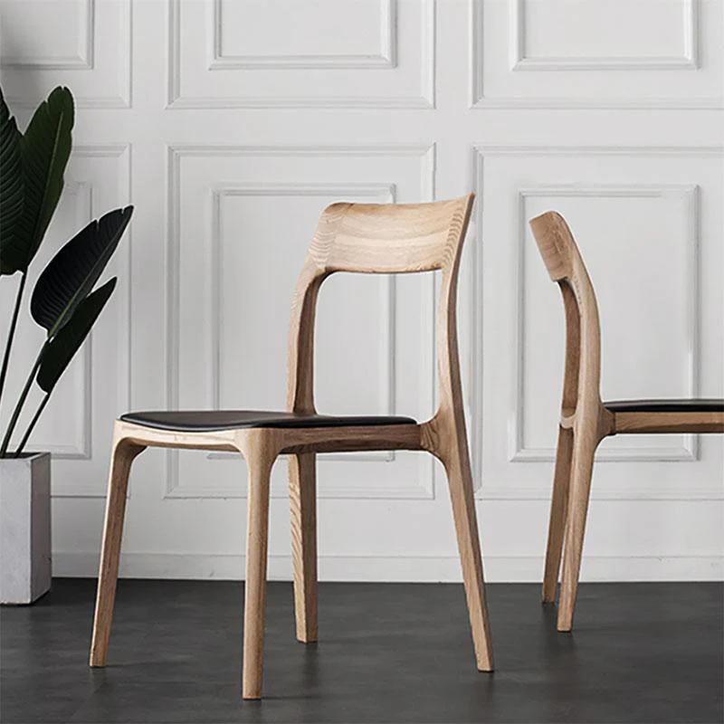Hansel CH3 Solid Wood Dining Chair, Dark Oak - Image 10