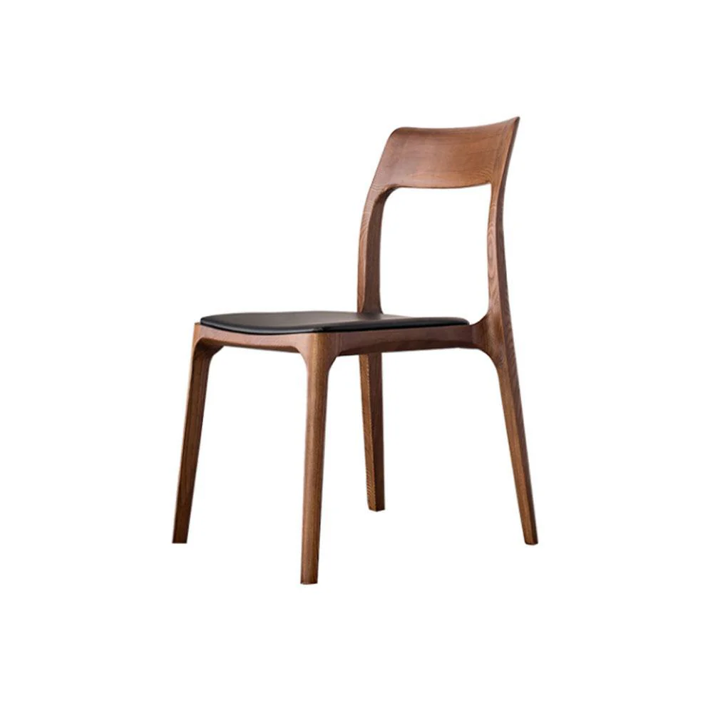 Hansel CH3 Solid Wood Dining Chair, Dark Oak - Image 3