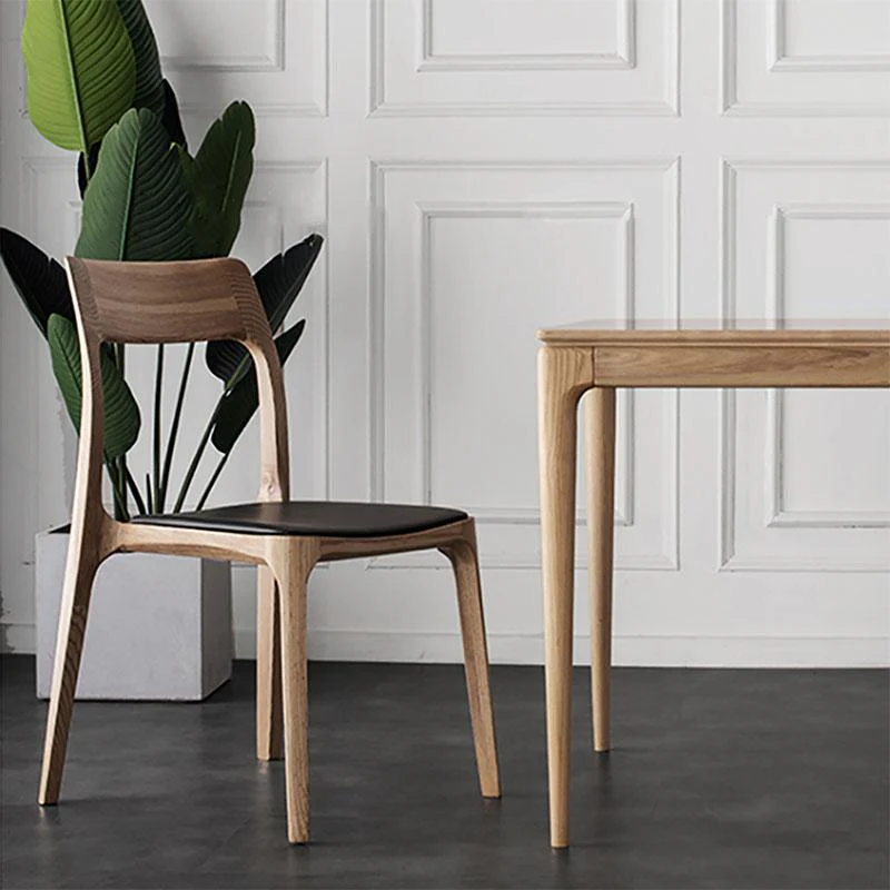 Hansel CH3 Solid Wood Dining Chair, Dark Oak - Image 9