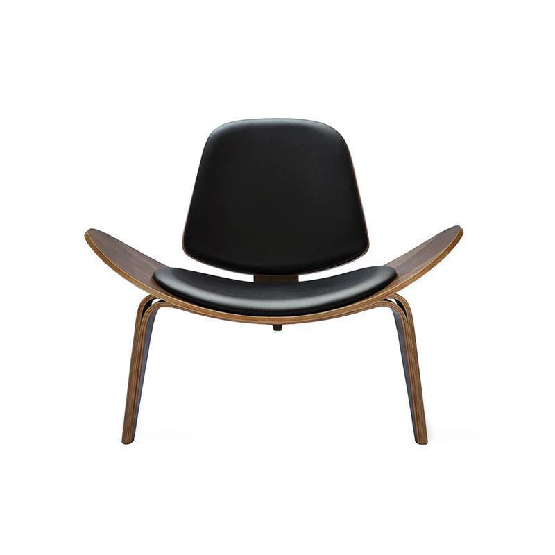 Hans Wegner CH07 Shell Chair, Oak & Brown - Image 5