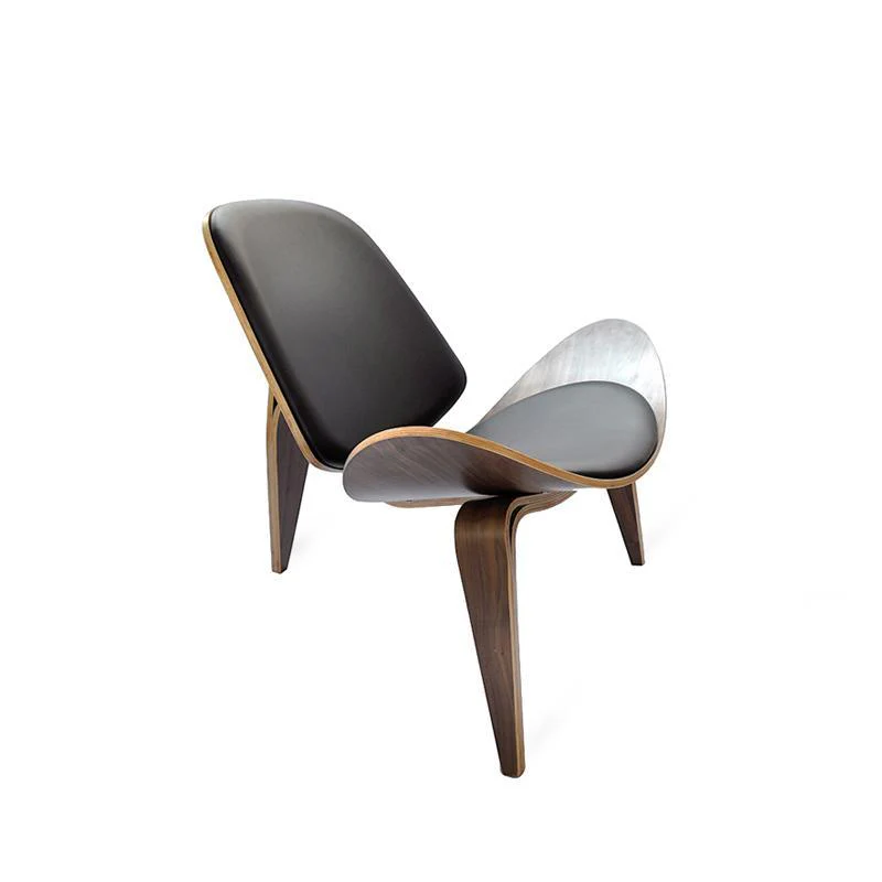 Hans Wegner CH07 Shell Chair, Oak & Brown - Image 6