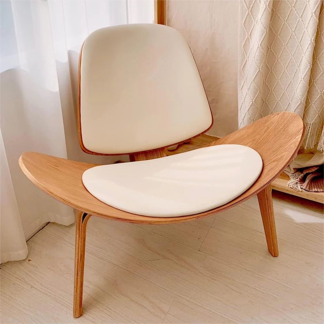 Hans Wegner CH07 Shell Chair, Walnut & Black - Image 4