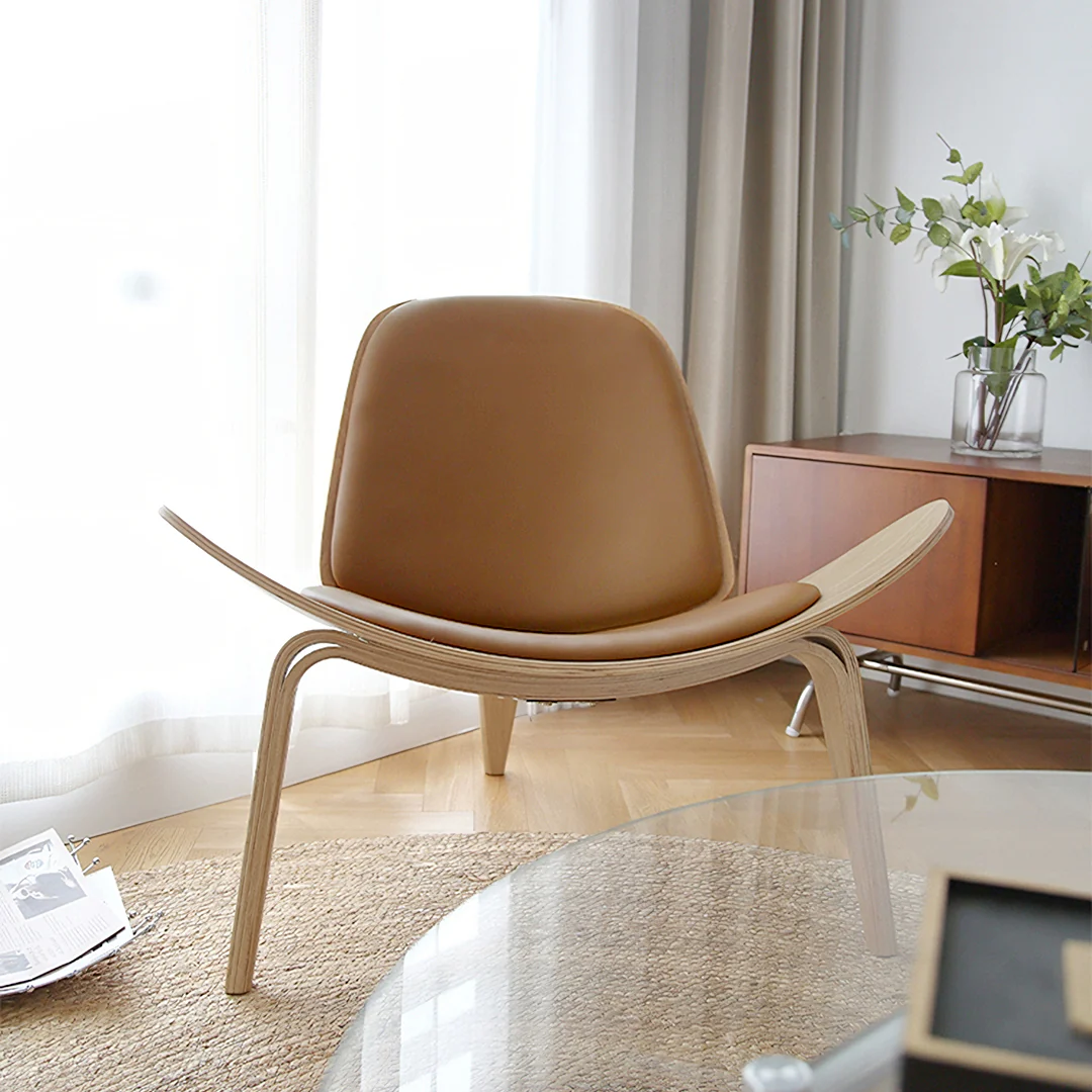 Hans Wegner CH07 Shell Chair, Walnut & Black - Image 2
