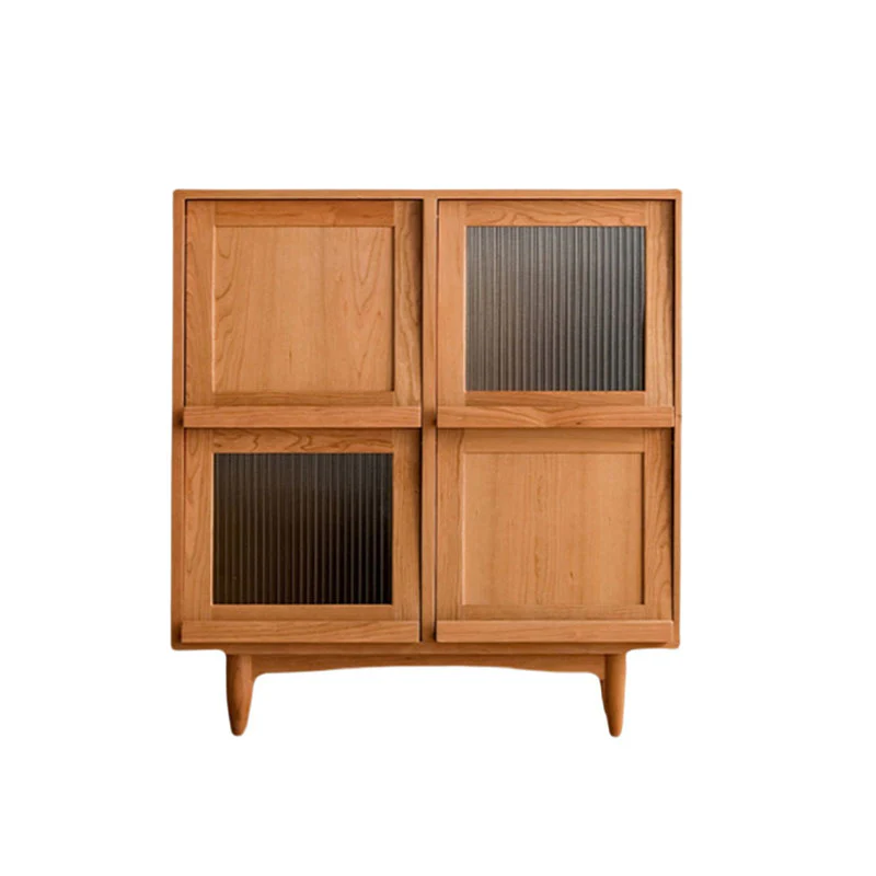 Harriet Sideboard, Bedside Table Solid Wood and Glass - Image 5