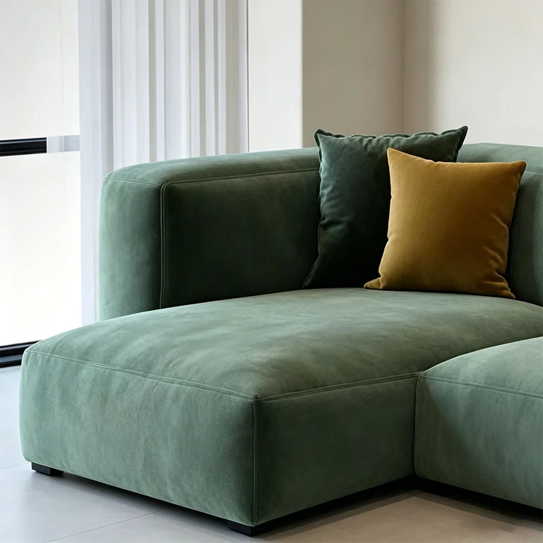 Harriet Three Seater Corner, Four Seater Corner Sofa, Velvet - Image 6