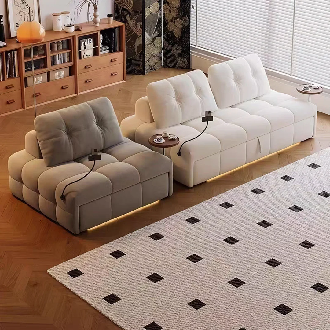 Harris Single Seater, Two Seater Sofa Bed, With Side Table & Smart Phone Holder - Image 5