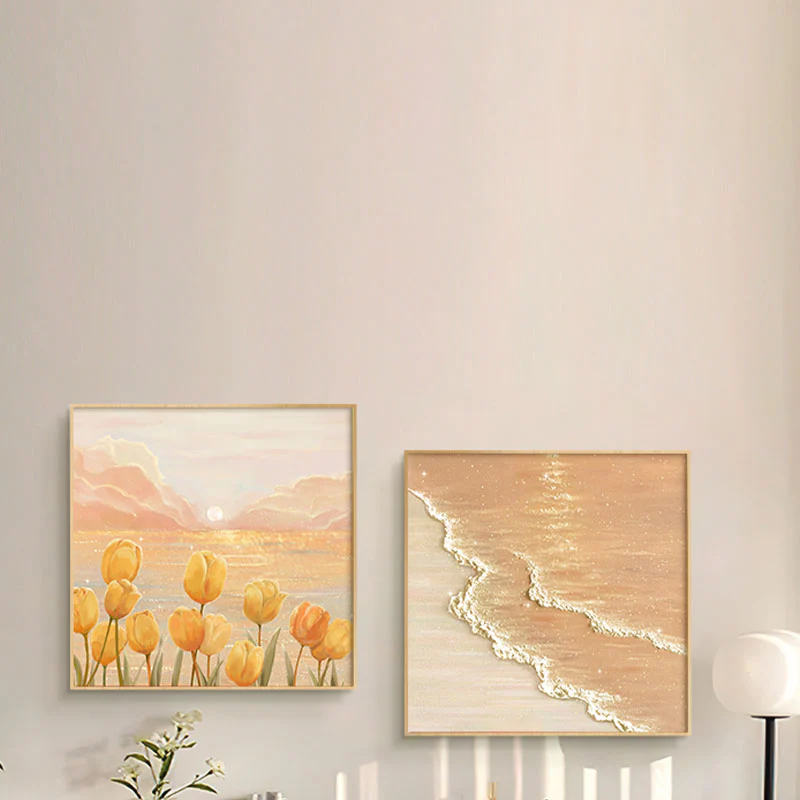 Healing Style Bedroom Mural Wall Art, Rectangle - Image 3