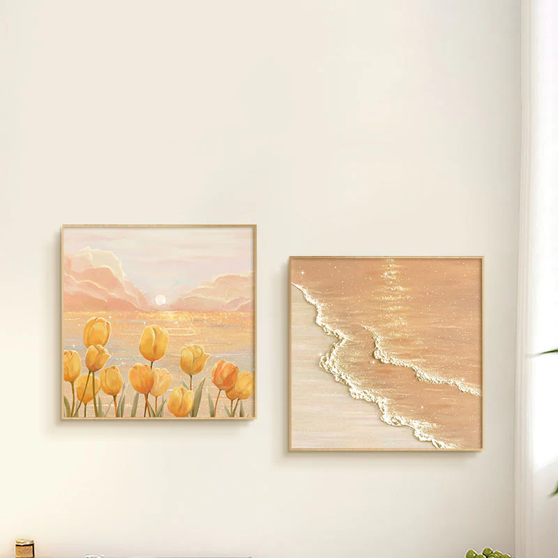 Healing Style Bedroom Mural Wall Art, Rectangle - Image 6