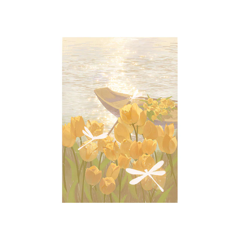 Healing Style Bedroom Mural Wall Art, Rectangle - Image 9