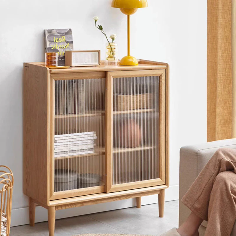 Hedda Sideboard with Glass Doors, Oak - Image 2