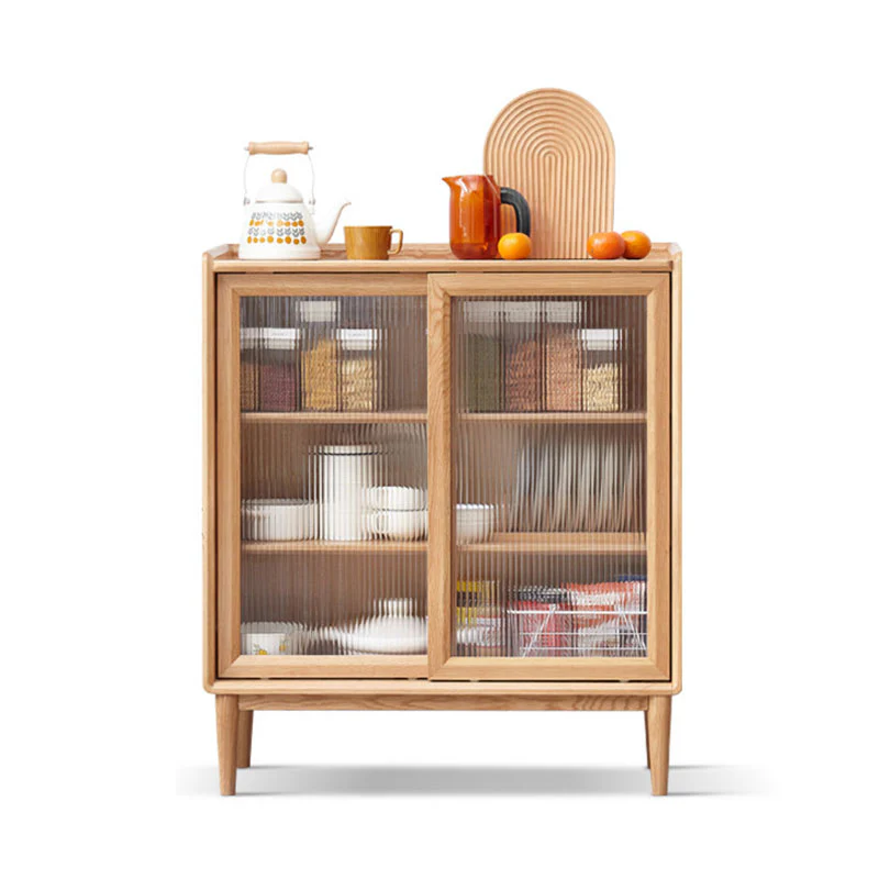 Hedda Sideboard with Glass Doors, Oak - Image 5