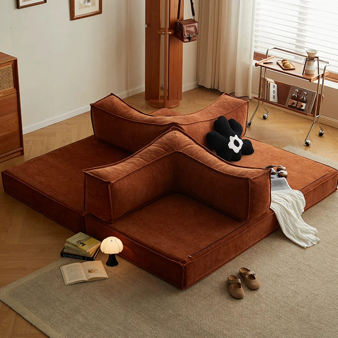 Hernández Foldable Lazy Sofa Bed For Lounging, Corduroy - Image 8