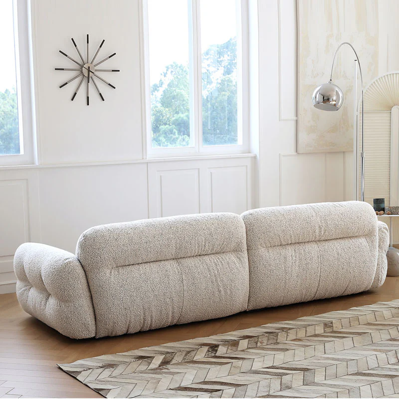 Hilda Two Seater,Three Seater Sofa, Boucle, Off White - Image 4