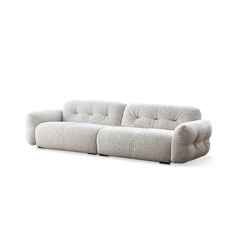 Hilda Two Seater,Three Seater Sofa, Boucle, Off White - Image 6