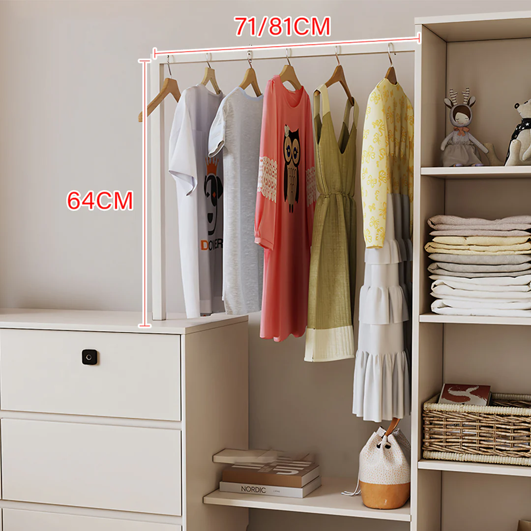 Hiroshi Coat Rack With Storage, Wardrobe With Coat Stand - Image 6