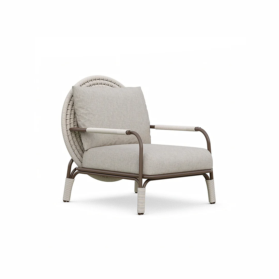 Hodge Outdoor Lounge Chair, Rattan - Image 6