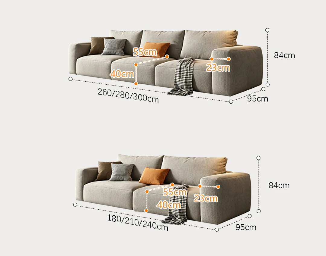 Horatio Two Seater Sofa, Linen - Image 8