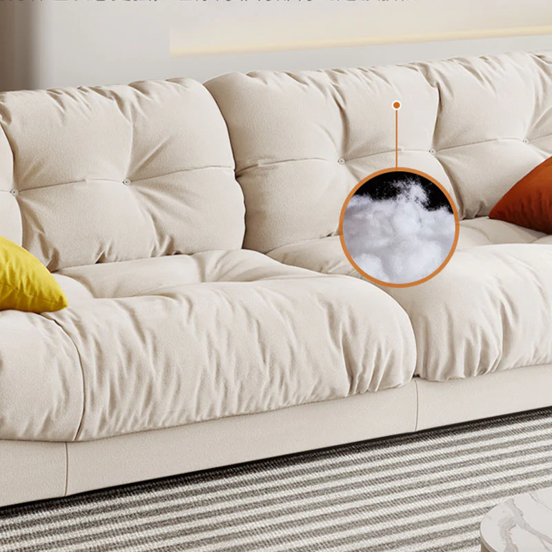 Hudson Soft Two Seater, Three Seater, Four Seater Sofa, Cream - Image 4