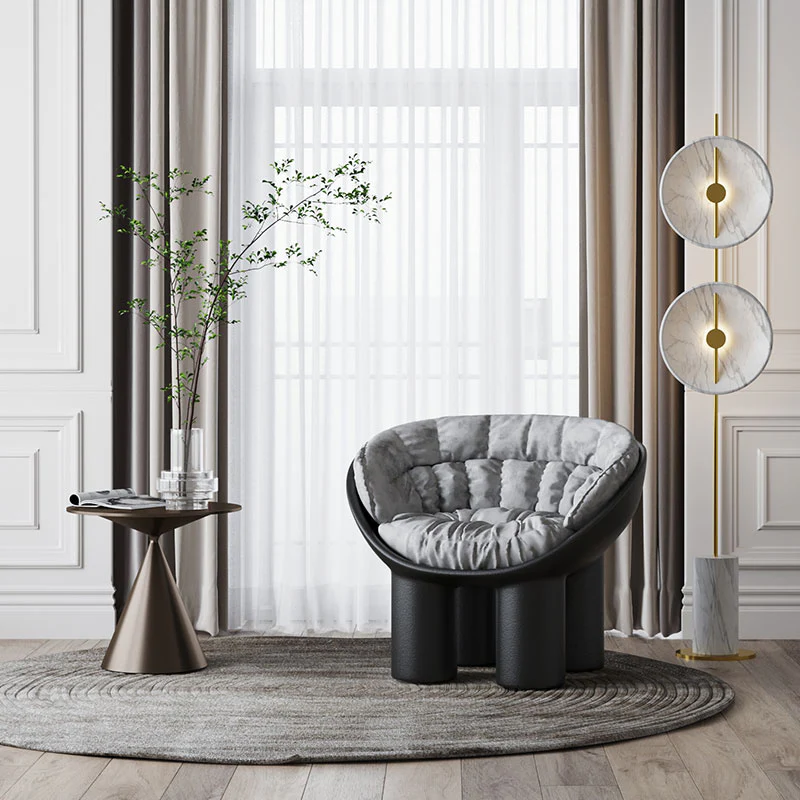 Hulda Armchair With Cushion, Brown - Image 3