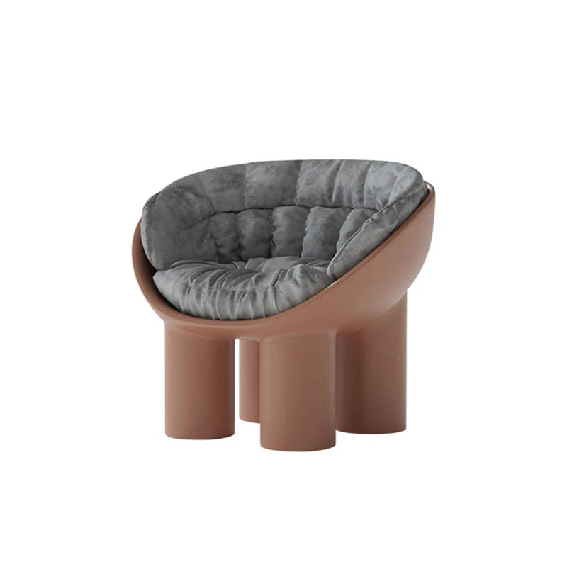 Hulda Armchair With Cushion, Brown - Image 5