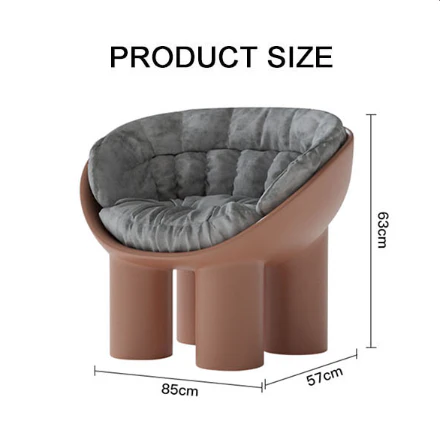 Hulda Armchair With Cushion, Brown - Image 6