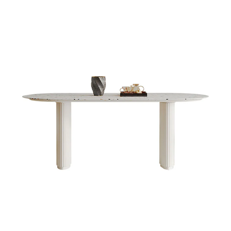 Humphry Dining Table, Terrazzo, White - Image 10