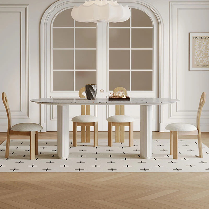 Humphry Dining Table, Terrazzo, White - Image 3
