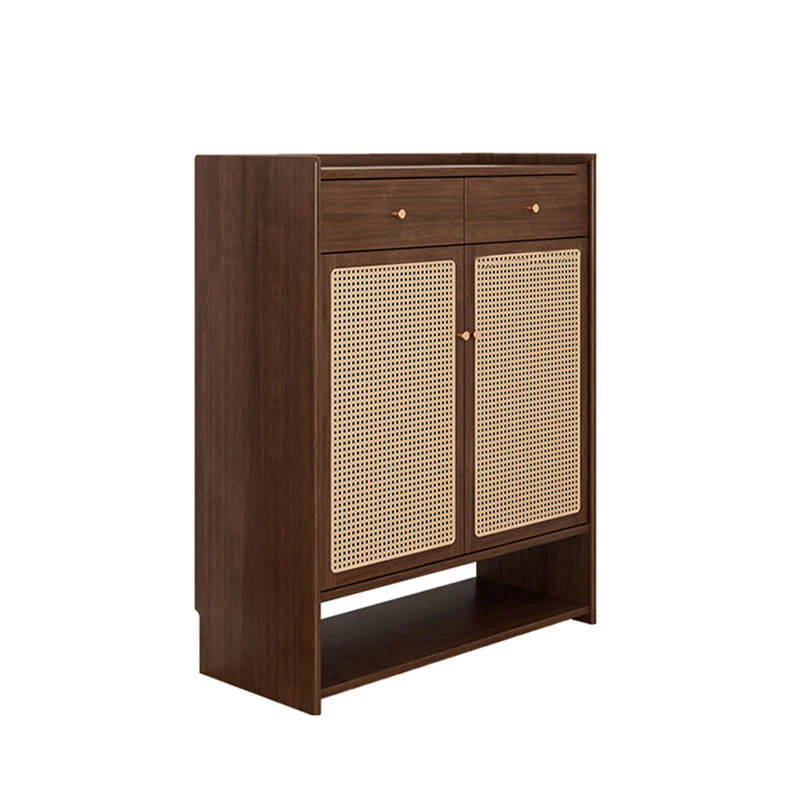 Ingrid Rattan Shoe Storage, Rubber Wood - Image 5