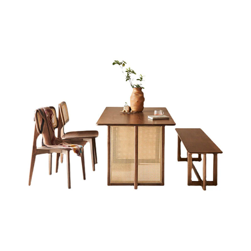 Isla Dining Table, Rattan & Solid Wood - Image 11
