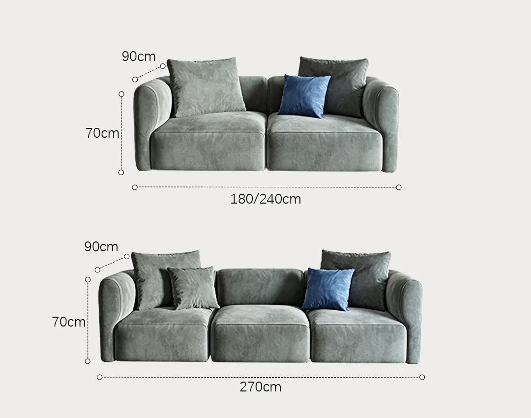 Isolde Three Seater Corner, Four Seater Corner Sofa, Grey Velvet - Image 9